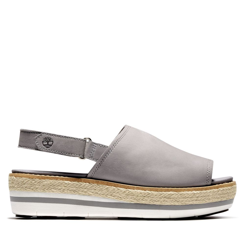 Sandalias Timberland Mujer Emerson Point Peep-Toe Gris - Chile GVL-794132